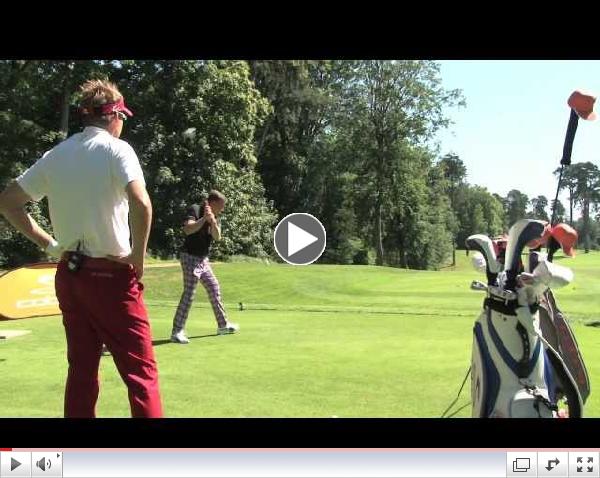 Trick Shot Challenge with Ian Poulter and World Trick Shot Champion Geoff Swain