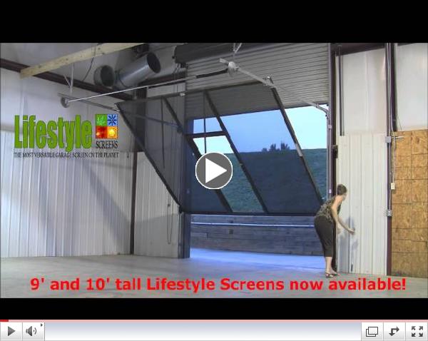 Lifestyle Screens Adds 9'H and 10'H Garage Door Screen