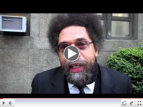 Cornel West supports the BAsics Bus Tour