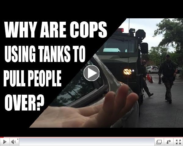 The war comes home (veteran pulled over by a tank in FL)