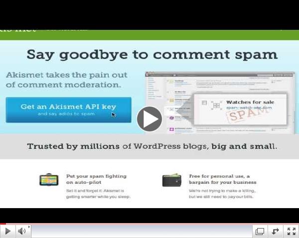 Setting up Akismet on Wordpress