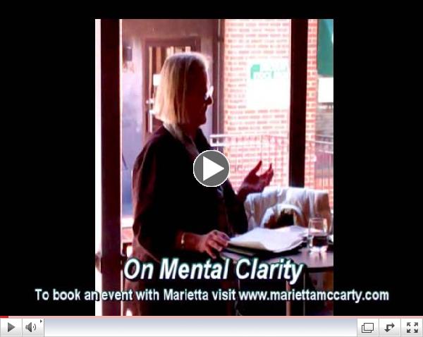 Snapshot of an event with Marietta McCarty