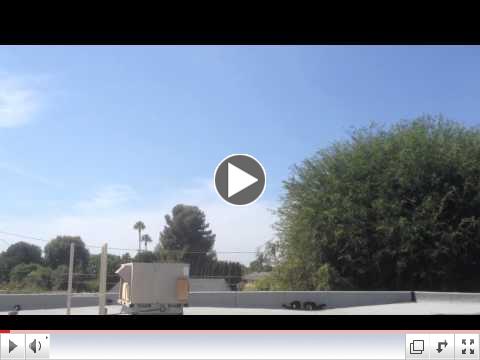 Space Shuttle flyby of North Tustin