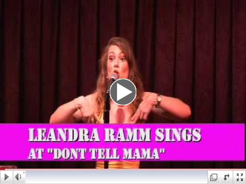 DONT TELL MAMA STARRING LEANDRA RAMM AUG 3 2012