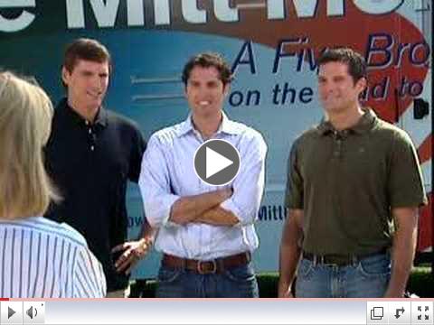 Romney Boys with Greta in Iowa