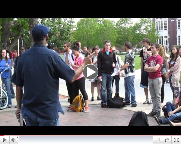 Fun with Jesus at Boise State, May 7 2014, part 1 of 2