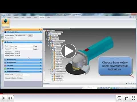 Solid Edge EcoDesigner Grinder Demo- Sustainable Product Design