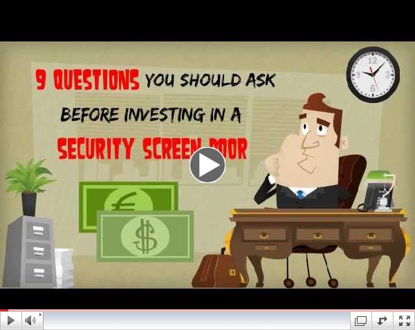 Questions You Should Ask a Security Screen Door Company
