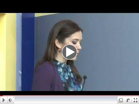 Mar�a kr�nprinsessa Dana opnar DANIDA s�ninguna � tilefni af afm�linu.
