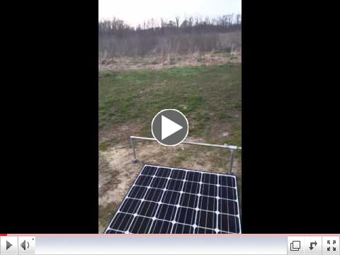 Solar panel RV bus roof mount rack