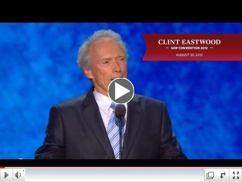 Clint Eastwood addresses the 2012 Republican National Convention