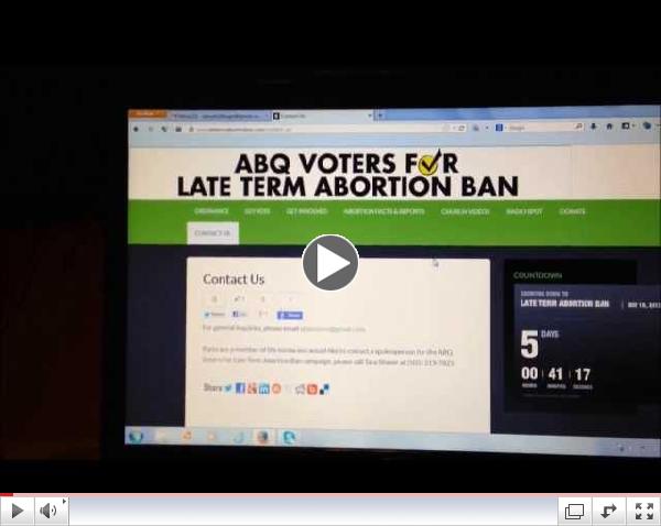 ABQ Prolife Campaign Website Hacked Email Redirected to Opposition Campaign