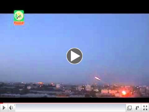 Hamas Terrorists Firing Rockets on Israel from Houses in Gaza