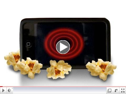 iPhone App makes popcorn!