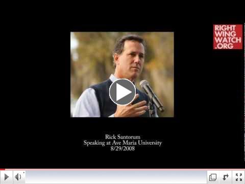 Santorum: Satan is Systematically Destroying America