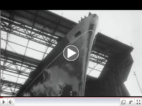 Her Majesty launches The Royal Yacht Britannia, 16 April 1953