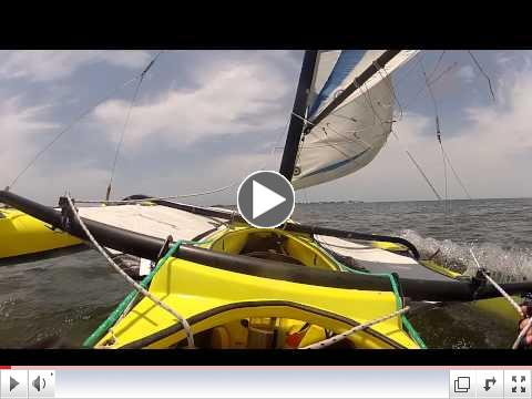 BartsGoPro - WindRider 17 Trimaran Sailing - A WindRider Day - GoPro