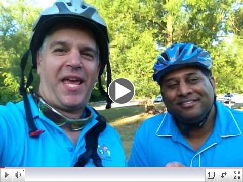 Jim Pagiamtzis and Randy Ramadhin sharing insight on Humber River Cycling