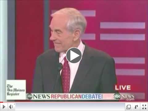 Ron Paul Steals the Show at the ABC News Debate - Romney and Perry Bow Down!