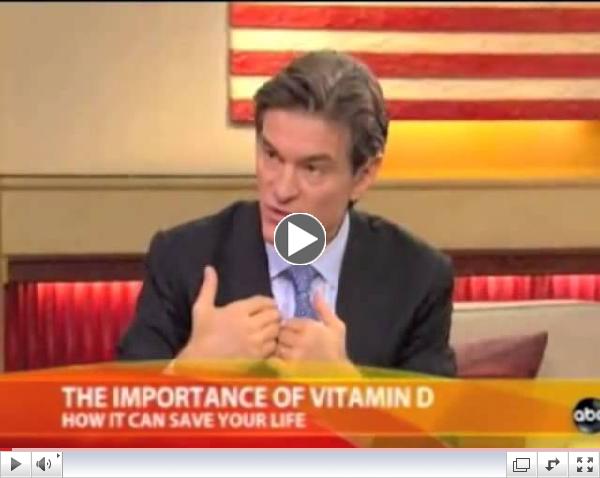 Dr.  Oz on The Importance of Vitamin D