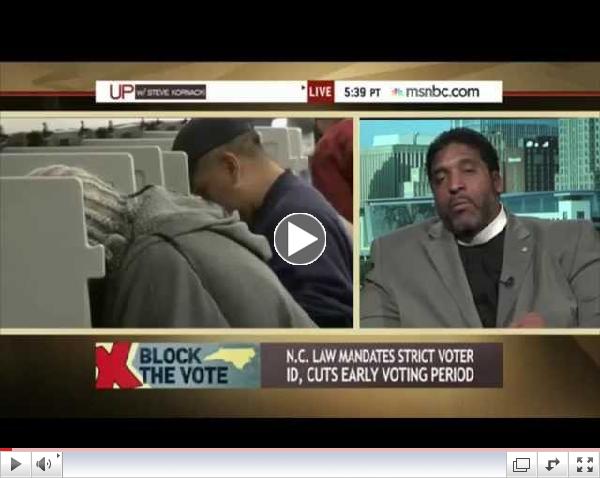 MSNBC: Rev. Barber Discusses Attacks on Voting in NC