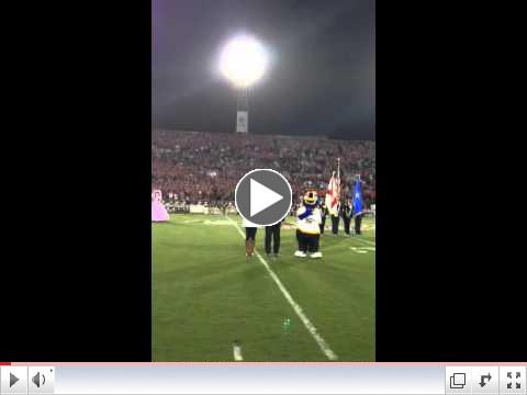 Katye Brock - Distinguished Young Woman of America - National Anthem - GoDaddy.com Bowl Game