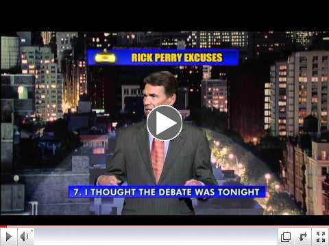 David Letterman - Rick Perry Top Ten Preview