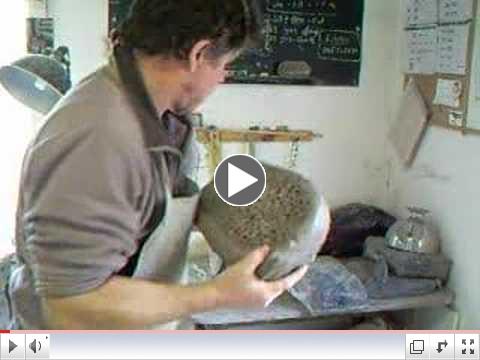 SIMON LEACH. Recuperating clay making it softer.