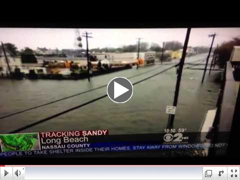 Long Beach under water Hurricane Sandy 10-29-2012