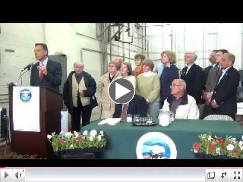 Governor Shumlin at Working Lands Bill Signing