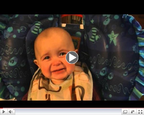 Emotional baby! Too cute!