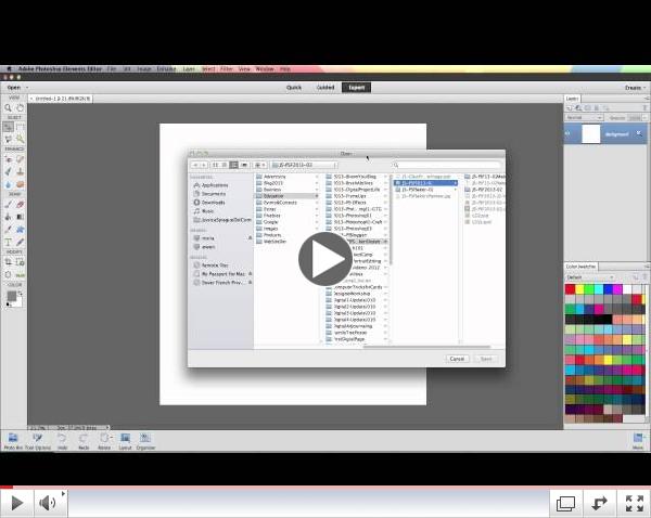 Photoshop Elements - Load Color Swatches