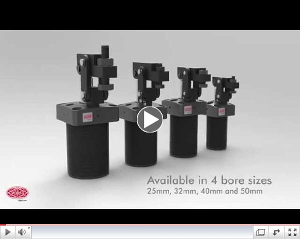 DE-STA-CO 8700 Series Pneumatic Lever Clamp
