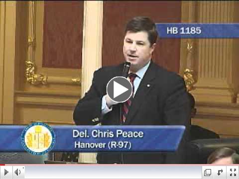 Peace Floor Remarks about Road to Revolution Bill, HB 1185