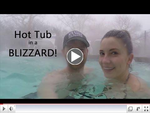 Bill Plemmons RV: RV Adventure -- Hot Tub at the RV Resort...In a BLIZZARD