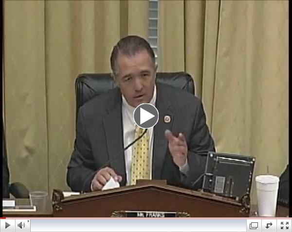 2013 05/23 Rep. Franks Questions at Hearing for the Pain Capable Unborn Child Protection Act