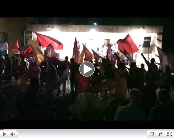 Danse avec banni??res - Gabon 2012