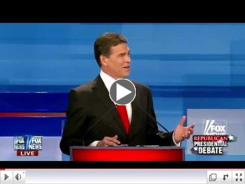Rick Perry Compares Himself To Tim Tebow (12-15-11) Fox News Debate
