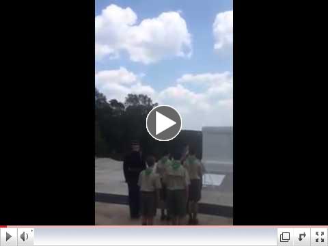 Troop 6, Pt Pleasant, NJ at the Tomb of the Unknown Soldier