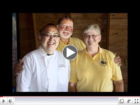 John and Dorothy Priske with Tory Miller