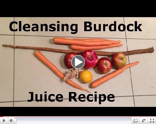 Cleansing Burdock Juice