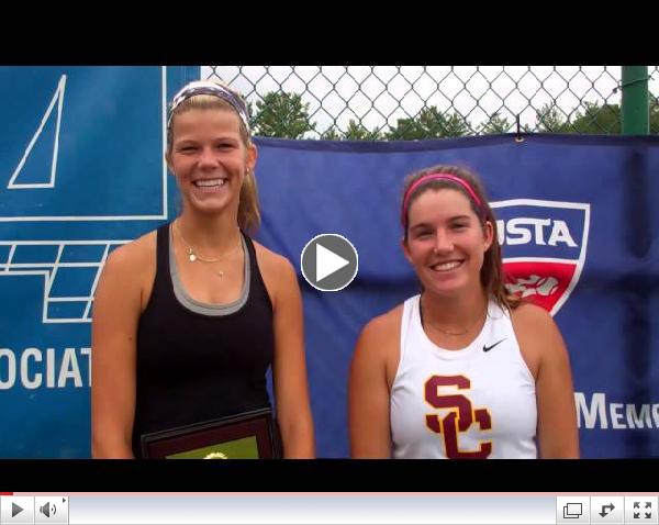 Women's Doubles Champions: Madison Westby & Zoe Katz, USC