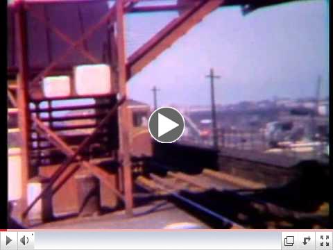 The Liverpool Overhead Railway in the 1950s.