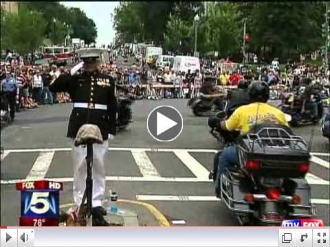 Marine Honors Military at Rolling Thunder 2011