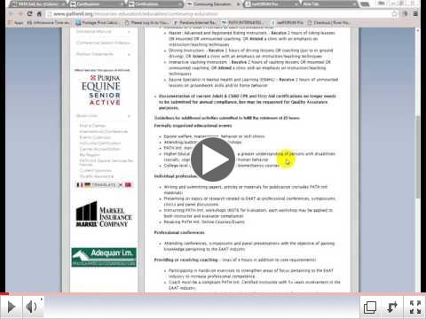 PATH Intl. CEU Guidelines Page