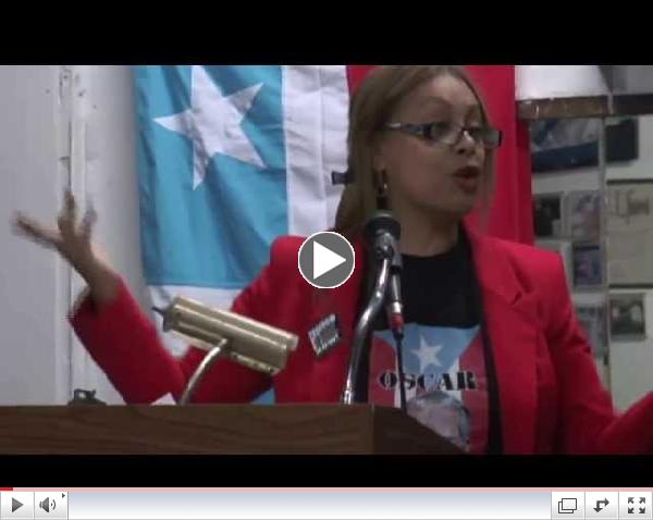 Zelideth Diaz Hatch por la Libertad de Oscar Lopez Rivera  video por Jose Rivera 1:19:14