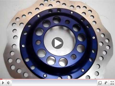 Wave Disk Brakes Anodized BLUE GY6 - Ruckus Conversions NG-1021X-Blue