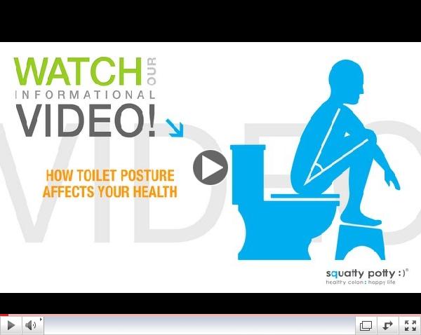 Squatty Potty® toilet stool: How toilet posture affects your health