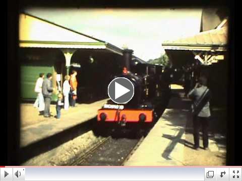 Bluebell Railway in 1984, converted from S8 film, by 