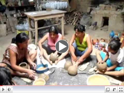 ANCIENT ROCK & Paddle Ceramic techniques of Chulucanas Peru